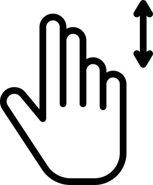 El hareketi simgesi, vektör illüstrasyonu