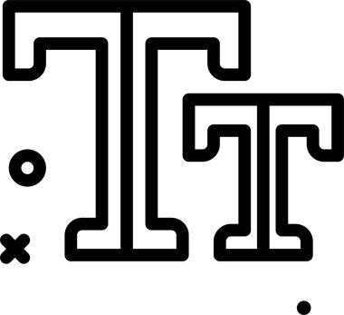 harf, metin, vektör illüstrasyonu