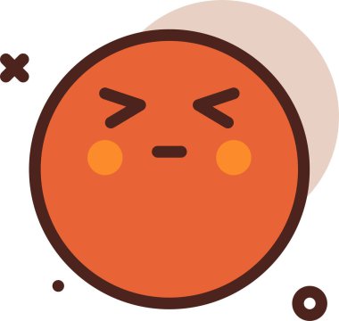 Sevimli çizgi film simgesi. vektör illüstrasyonu