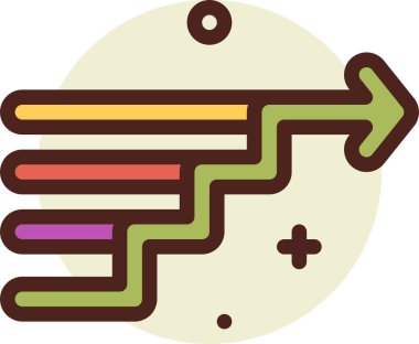 yön web simgesi, basit vektör illüstrasyonu 