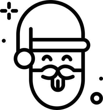 Gözlüklü gülen yüz, vektör illüstrasyonu