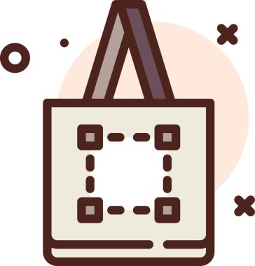 kamp web simgesi, basit vektör illüstrasyonu