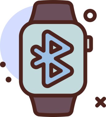 Bluetooth ağ simgesi, basit vektör illüstrasyonu