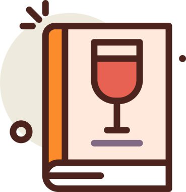 kitap web simgesi, basit illüstrasyon