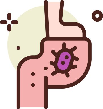 Virüs. Web simgesi basit illüstrasyon