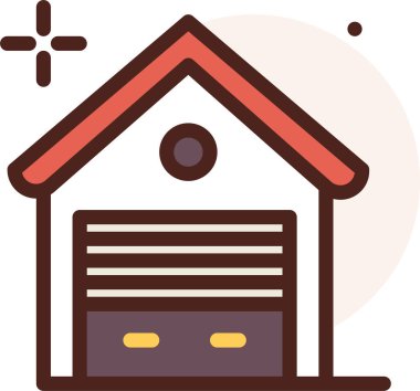 ev simgesi, vektör illüstrasyonu