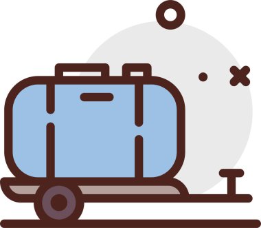 bagaj. Web simgesi basit illüstrasyon