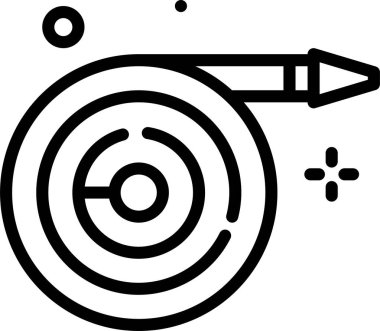 Hedef. Web simgesi basit illüstrasyon