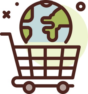 ağ web simgesi, basit vektör illüstrasyonu 