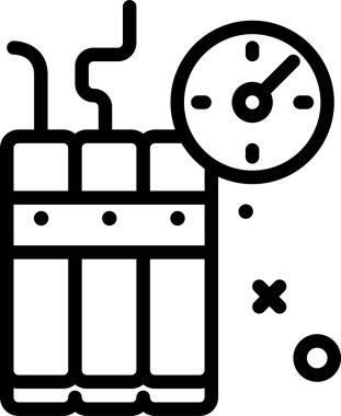 bomba web simgesi, basit vektör illüstrasyonu