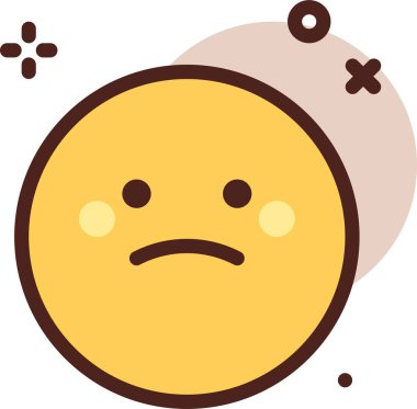 Sevimli çizgi film simgesi. vektör illüstrasyonu