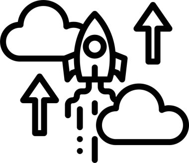 Başlangıç. Web simgesi basit illüstrasyon