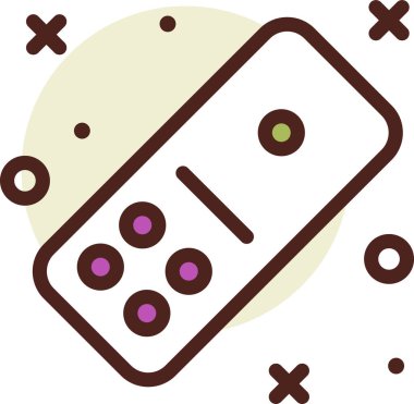 oyun web simgesi, basit vektör illüstrasyonu  