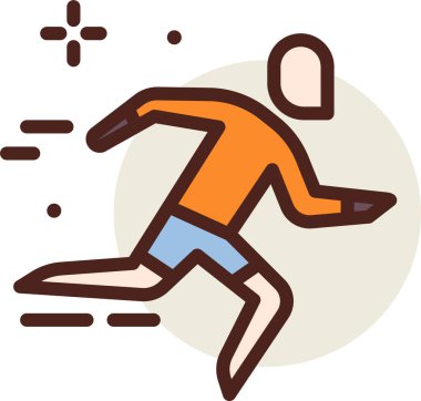 Adamım. Web simgesi basit illüstrasyon