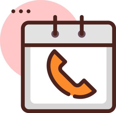 Takvim simgesi, vektör çizimi