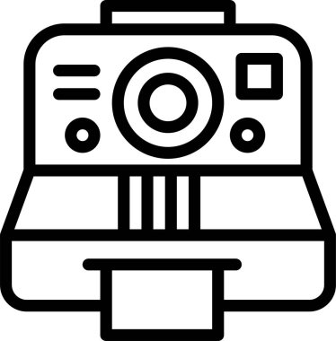 kamera web simgesi, basit vektör illüstrasyonu 