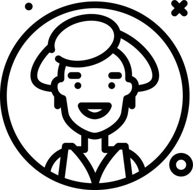 Avatar simgesi, vektör illüstrasyonu