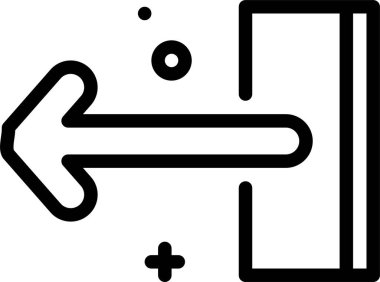 yön web simgesi, basit vektör illüstrasyonu 