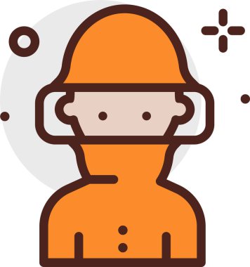 avatar. Web simgesi vektör illüstrasyonu