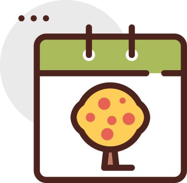 Takvim simgesi, vektör çizimi