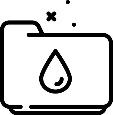 Beyaz arkaplanda izole edilmiş dizin simgesi ve vektör illüstrasyonu 