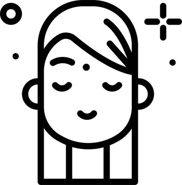 Sakallı ve bıyıklı bir çocuk.