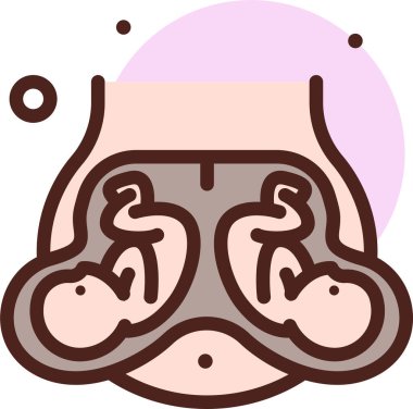 mide ikonu vektör illüstrasyonu