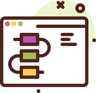 ağ web simgesi, basit vektör illüstrasyonu 