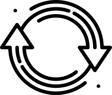 Yenile. Web simgesi basit illüstrasyon