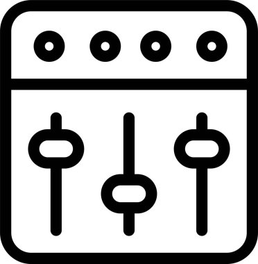 Dengeleyici. Web simgesi basit tasarım