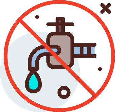 Su damlası ikonu. İnternet için gaz boru hattı vektör simgelerinin basit çizimi