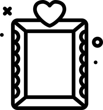 çerçeve ağ simgesi, basit vektör illüstrasyonu