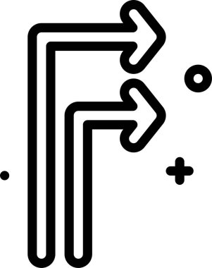 yön web simgesi, basit vektör illüstrasyonu 