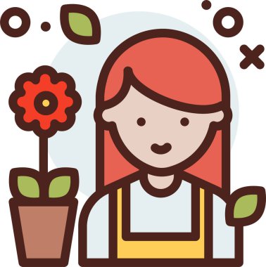 Avatar simgesi, vektör illüstrasyonu