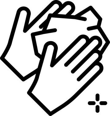 Elini ver. Web simgesi basit tasarım