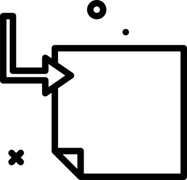 Ok. Web simgesi basit illüstrasyon