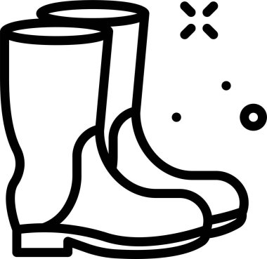 Bahçe işleri web simgesi basit illüstrasyon