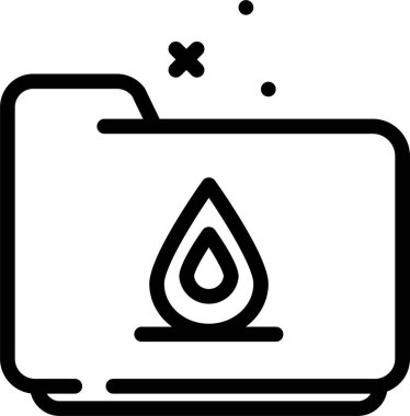 Beyaz arkaplanda izole edilmiş dizin simgesi ve vektör illüstrasyonu 