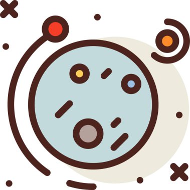 Gülümseyen sevimli kawaii yüzü, vektör çizimi