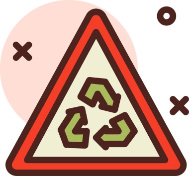 Uyarı işaretinin vektör çizimi