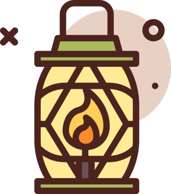 Mumlu fener, vektör illüstrasyonu