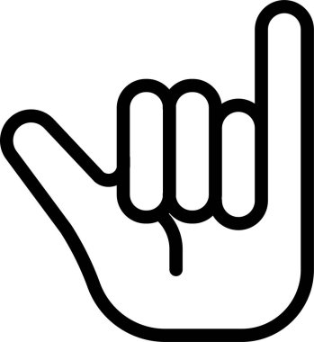 El hareketi simgesi, vektör illüstrasyonu