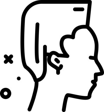 Avatar simgesi, vektör illüstrasyonu