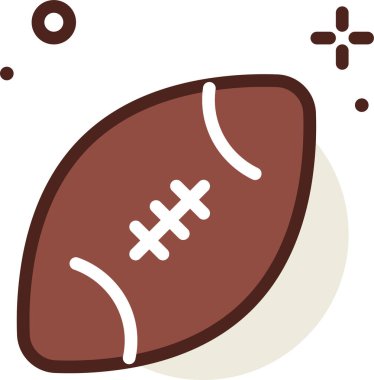 Ragbi topu. Basit resimleme