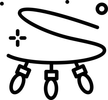 Noel 'de. Web simgesi basit illüstrasyon