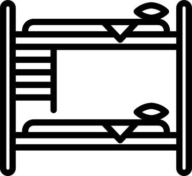 mobilya web simgesi, basit vektör illüstrasyonu