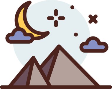 Gökyüzünde ay ve güneş