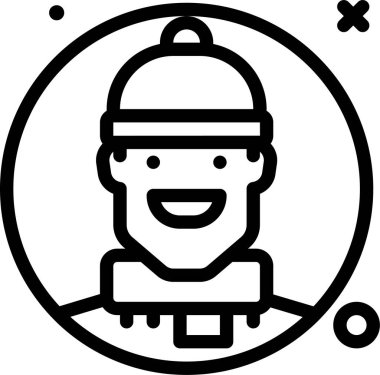 Avatar simgesi, vektör illüstrasyonu