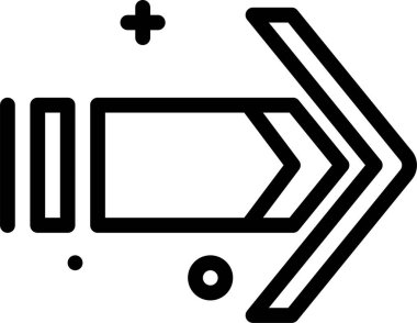 yön web simgesi, basit vektör illüstrasyonu 