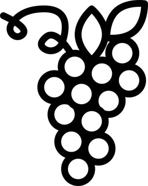 Üzüm. Web simgesi basit illüstrasyon